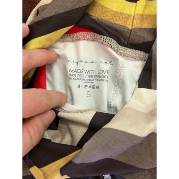 NWT Niyama Sol Las Vegas Golden Knights hockey colors leggings size small - Picture 3 of 4